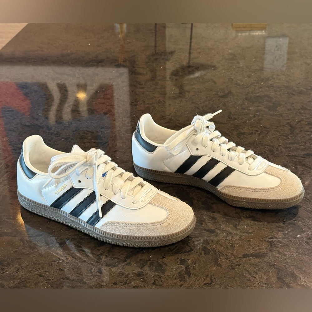 Adidas OG Sambas black white sneakers 7.5 - Picture 3 of 8